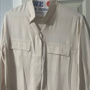 Ivory Button-Up Blouse